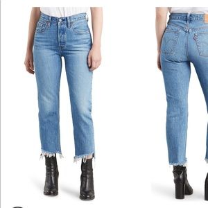 Levi’s Premium Step Hem Cropped Jeans